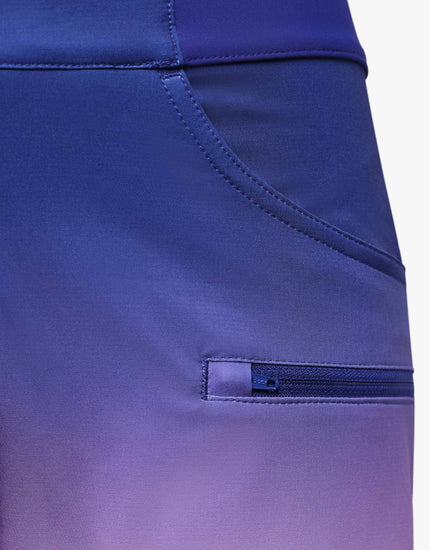 SHREDLY Women's All Time 11" - Zipper Snap Mid - Rise Short : Midnight Citron Ombre