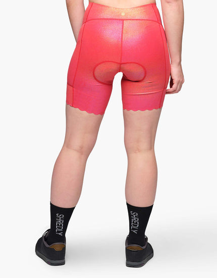 SHREDLY Women's Biker Cham 2.0 : Nebula Pink Shimmer