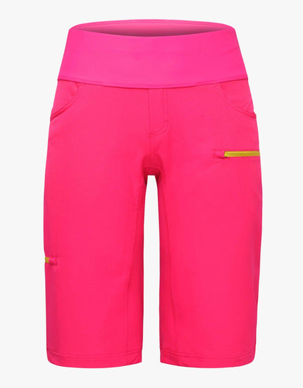 SHREDLY Women's Limitless 14" - Stretch Waistband High - Rise Short : Nebula Pink