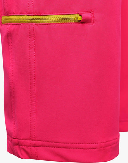 SHREDLY Women's Limitless 14" - Stretch Waistband High - Rise Short : Nebula Pink
