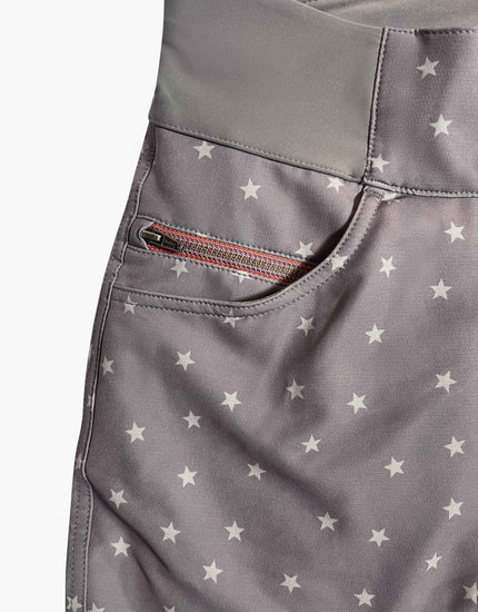 SHREDLY Women's All Time 5" - Zipper Snap Mid - Rise Short : Clay Stars