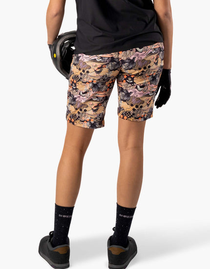 SHREDLY Women's All Time 11" - Zipper Snap Mid - Rise Short : Abby