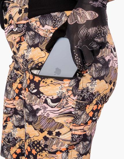 SHREDLY Women's All Time 11" - Zipper Snap Mid - Rise Short : Abby