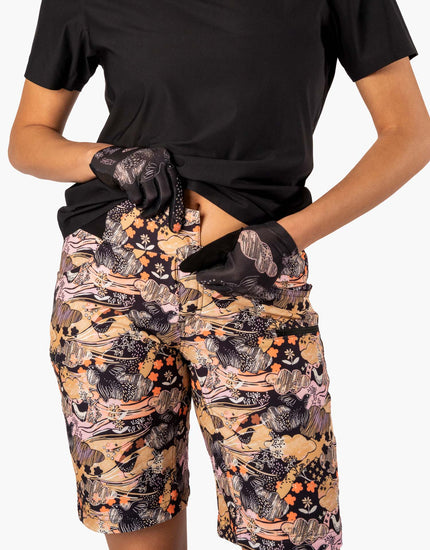 SHREDLY Women's All Time 11" - Zipper Snap Mid - Rise Short : Abby