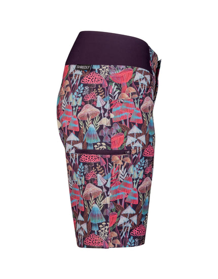 SHREDLY Women's All Time 11" - Zipper Snap Mid - Rise Short : Bella II