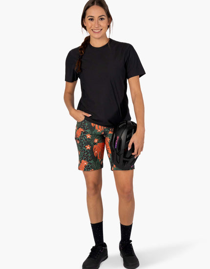SHREDLY Women's All Time 11" - Zipper Snap Mid - Rise Short : Heidi
