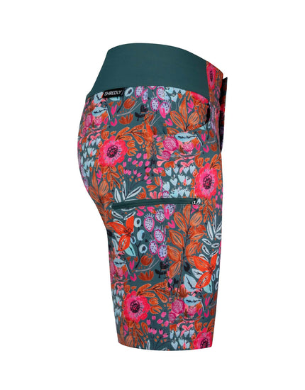 SHREDLY Women's All Time 11" - Zipper Snap Mid - Rise Short : Mimi II