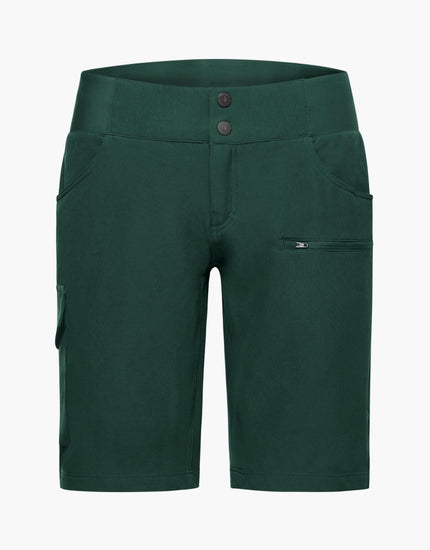 SHREDLY Women's All Time 11" - Zipper Snap Mid - Rise Short : Pine
