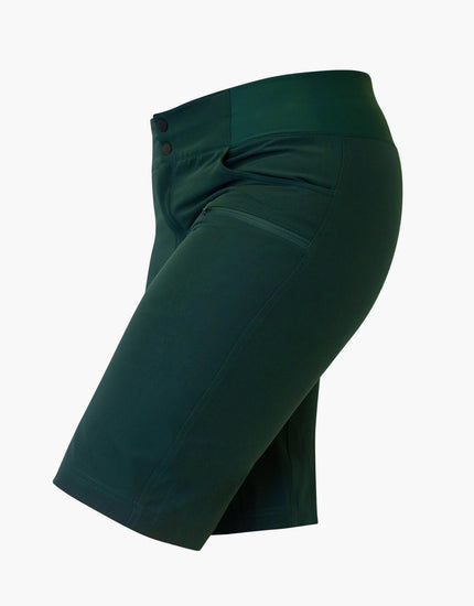 SHREDLY Women's All Time 11" - Zipper Snap Mid - Rise Short : Pine
