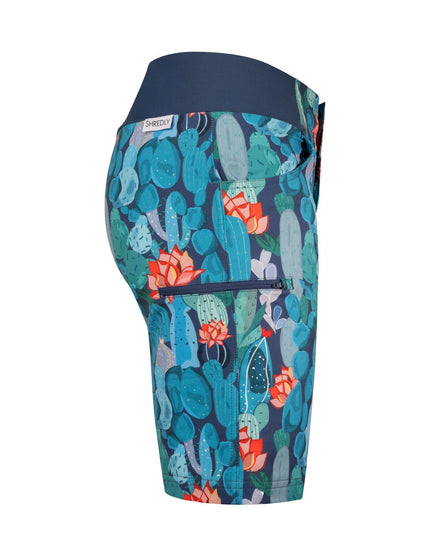 SHREDLY Women's All Time 11" - Zipper Snap Mid - Rise Short : Succi II