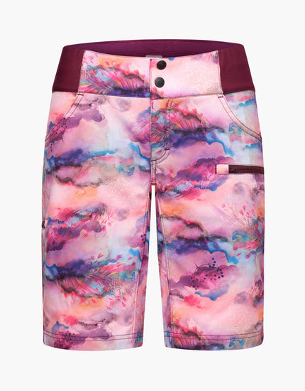 SHREDLY Women's All Time 11" - Zipper Snap Mid - Rise Short : Watercolor