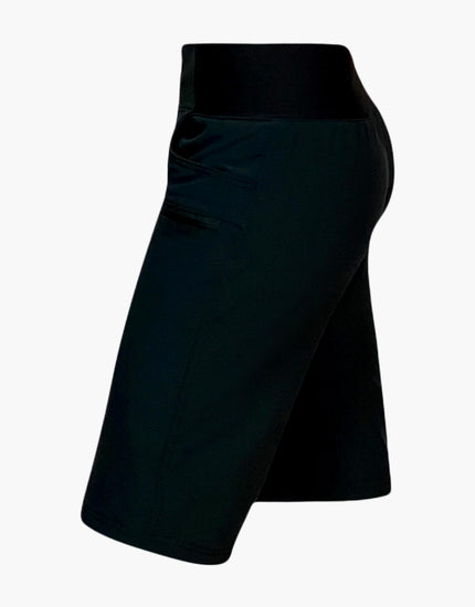 SHREDLY Women's All Time 14" - Zipper Snap Mid - Rise Short : Noir