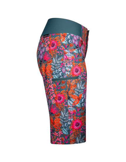 SHREDLY Women's All Time 14" - Zipper Snap Mid - Rise Short : Mimi II