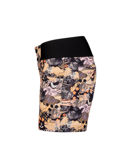 SHREDLY Women's All Time 5" - Zipper Snap Mid - Rise Short : Abby