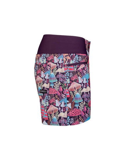 SHREDLY Women's All Time 5" - Zipper Snap Mid - Rise Short : Bella II