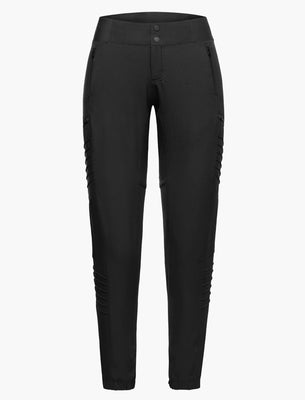 SHREDLY Women's Vented - All Time - Zipper Snap Mid - Rise Pant : Noir