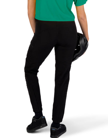 SHREDLY Women's Vented - All Time - Zipper Snap Mid - Rise Pant : Noir