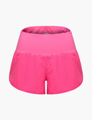 SHREDLY Women's Athletic Short : Flamingo