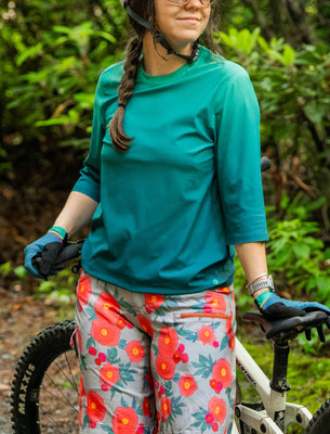 SHREDLY Women's Beyond Tech 3/4 : Deep Sea Ombre