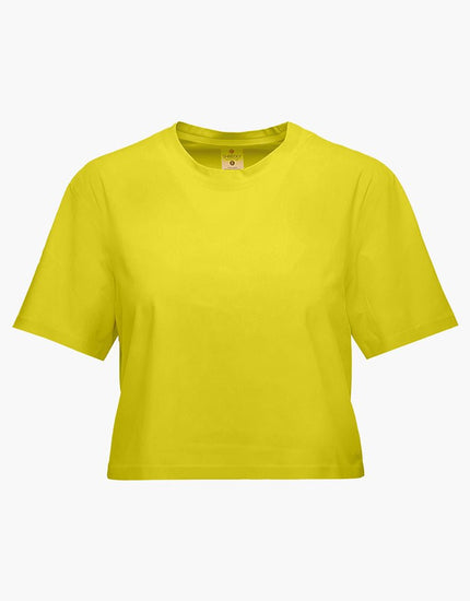 SHREDLY Women's Beyond Tech Boxy Tee : Citron