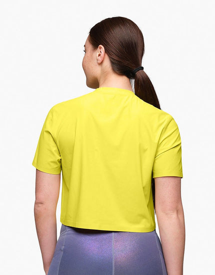SHREDLY Women's Beyond Tech Boxy Tee : Citron