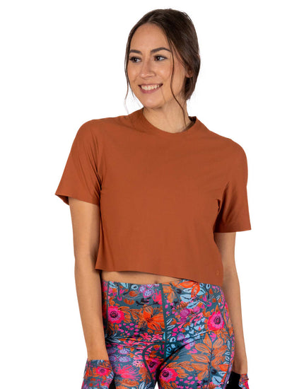 SHREDLY Women's Beyond Tech Boxy Tee : Coco