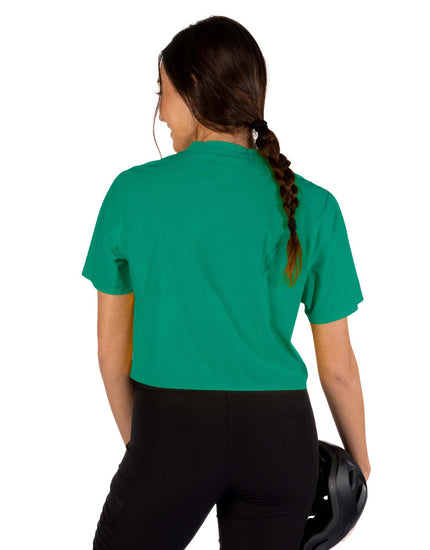 SHREDLY Women's Beyond Tech Boxy Tee : Jungle