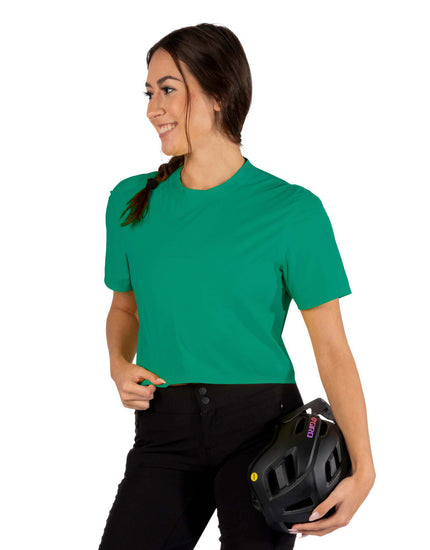SHREDLY Women's Beyond Tech Boxy Tee : Jungle