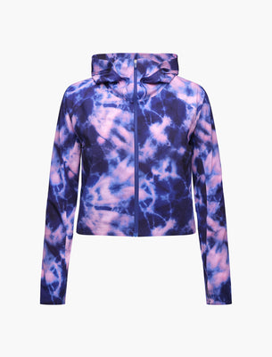 SHREDLY Women's Beyond Tech Jacket : Midnight Tie Dye
