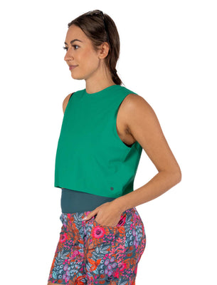 SHREDLY Women's Beyond Tech Tank : Jungle