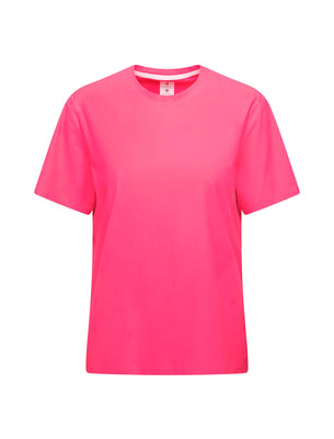SHREDLY Women's Beyond Tech Tee Vented : Nebula Pink