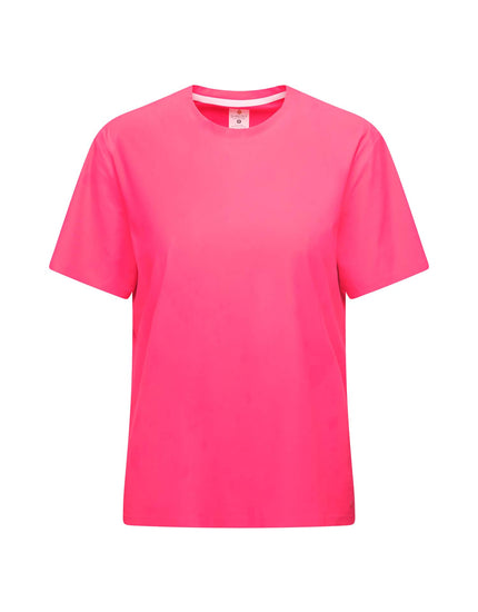 SHREDLY Women's Beyond Tech Tee Vented : Nebula Pink