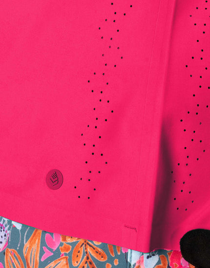 SHREDLY Women's Beyond Tech Tee Vented : Nebula Pink