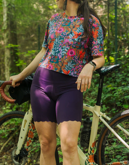 SHREDLY Women's Biker Cham 2.0 : Mulberry