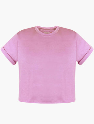 SHREDLY Women's Cropped Tee : Wisteria