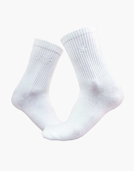 SHREDLY Women's Dad Socks : White