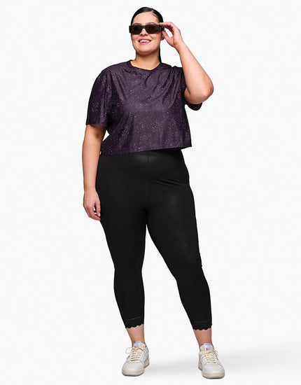 SHREDLY Women's Explorer Legging : Noir Shimmer