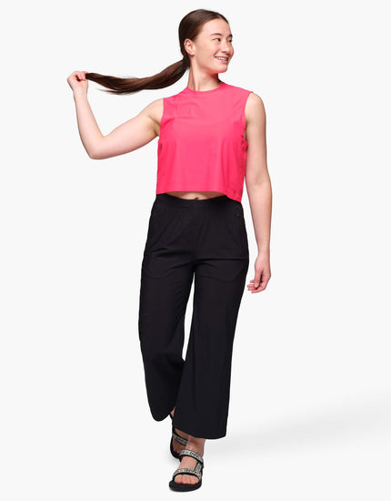 SHREDLY Women's Explorer Wide Legged Cropped Pant : Noir