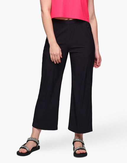 SHREDLY Women's Explorer Wide Legged Cropped Pant : Noir