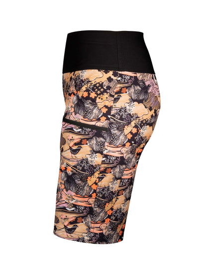 SHREDLY Women's Limitless 11" - Stretch Waistband High - Rise Short : Abby