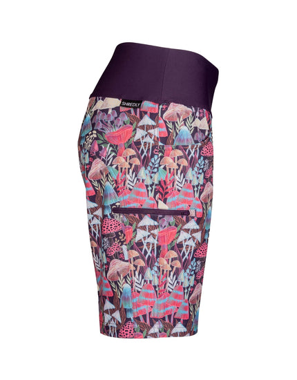 SHREDLY Women's Limitless 11" - Stretch Waistband High - Rise Short : Bella II