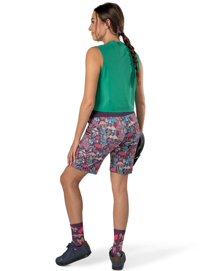 SHREDLY Women's Limitless 11" - Stretch Waistband High - Rise Short : Bella II