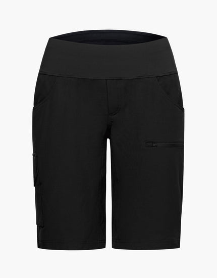 SHREDLY Women's Limitless 11" - Stretch Waistband High - Rise Short : Noir