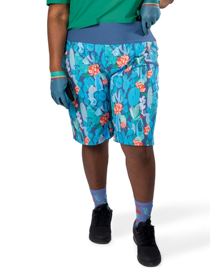 SHREDLY Women's Limitless 11" - Stretch Waistband High - Rise Short : Succi II