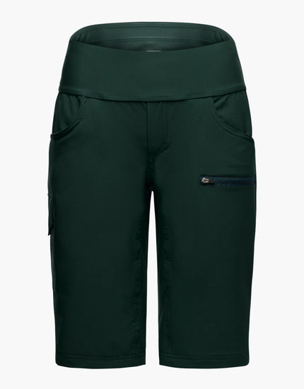 SHREDLY Women's Limitless 14" - Stretch Waistband High - Rise Short : Pine