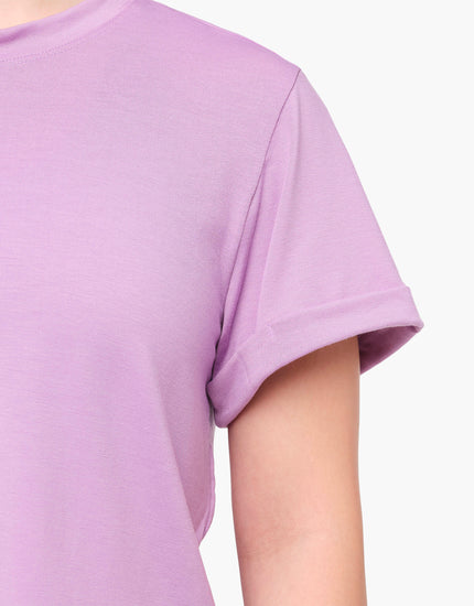 SHREDLY Women's Cropped Tee : Wisteria