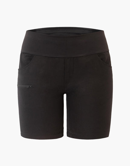 SHREDLY Women's Limitless 7" - Stretch Waistband High - Rise Short : Noir