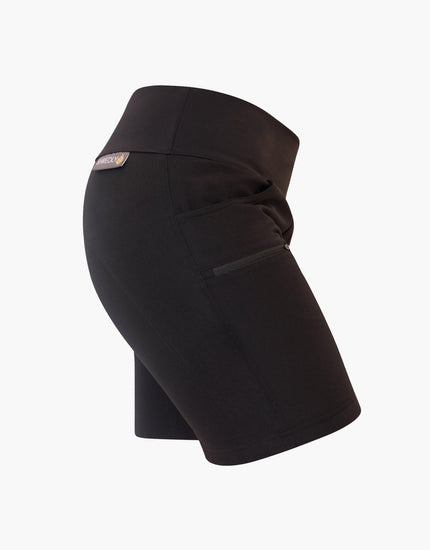 SHREDLY Women's Limitless 7" - Stretch Waistband High - Rise Short : Noir