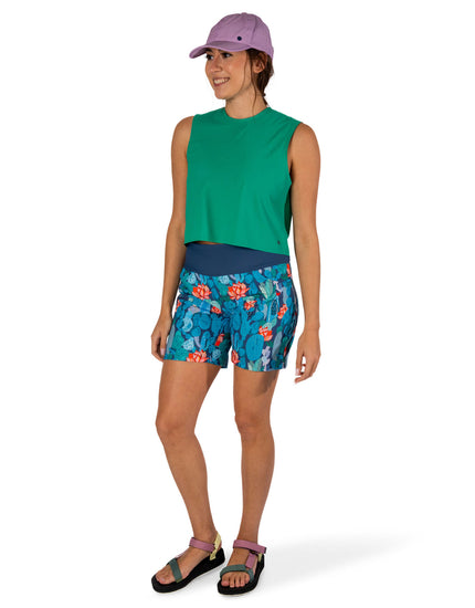 SHREDLY Women's Limitless 7" - Stretch Waistband High - Rise Short : Succi II