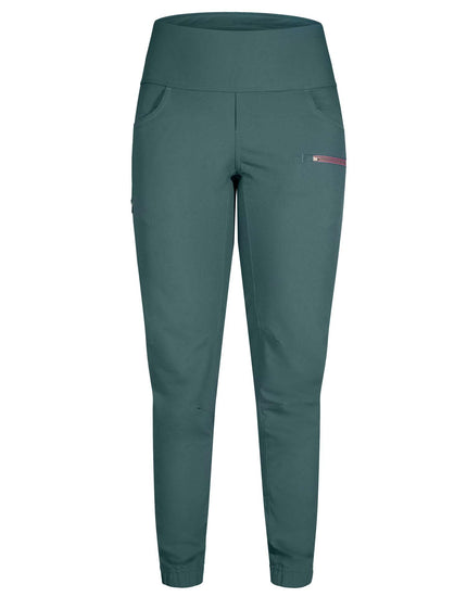 SHREDLY Women's Limitless - Stretch Waistband High - Rise Pant : Deep Sea Green